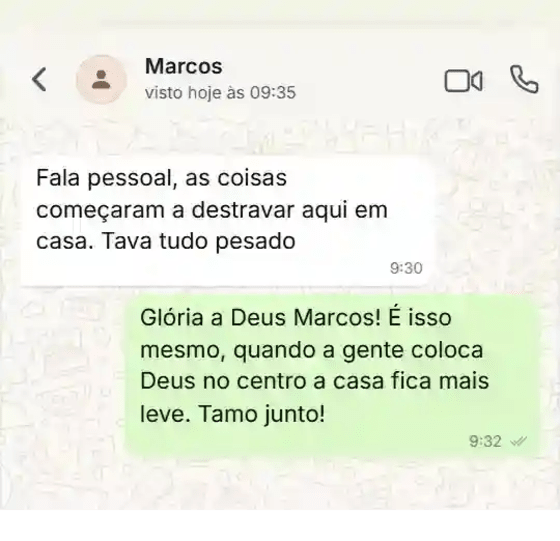 Depoimento no WhatsApp